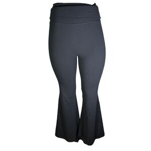 NWT OFFLINE by Aerie OG Foldover Super Flare Hi-Rise Leggings Black XL